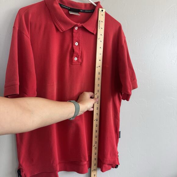 VINTAGE Porsche Polo Short Sleeve Shirt Red Embroidered Logo Mens L READ DESCRIP - Picture 11 of 11